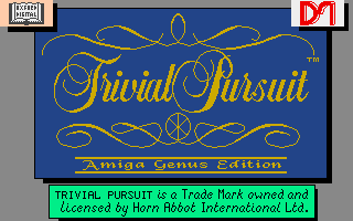 Trivial Pursuit (Amiga) screenshot: Title screen
