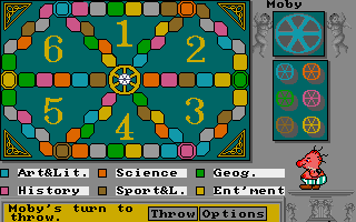 Trivial Pursuit (Amiga) screenshot: Game start