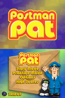 Postman Pat (Nintendo DS) screenshot: Main menu