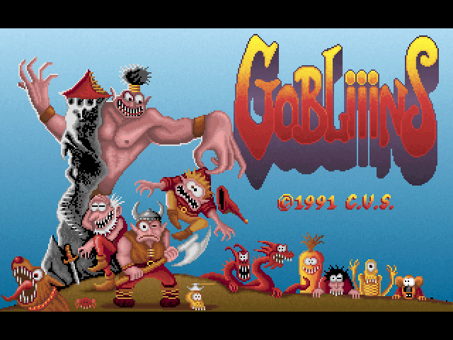 Gobliiins (Macintosh) screenshot: Title screen