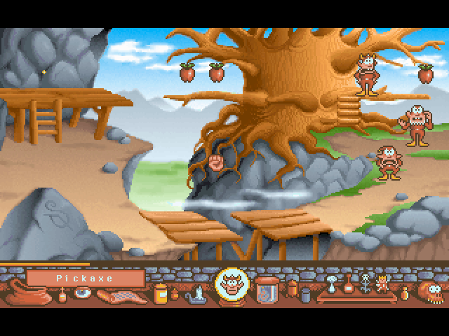 Gobliiins (Macintosh) screenshot: Angry goblins