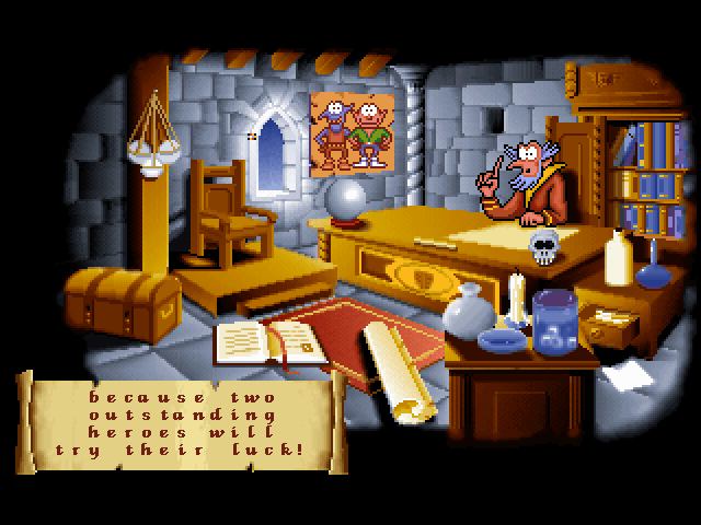 Gobliins 2: The Prince Buffoon (Macintosh) screenshot: Heroes found