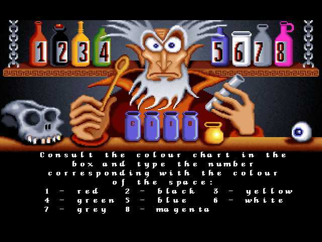 Gobliins 2: The Prince Buffoon (Macintosh) screenshot: Protection test