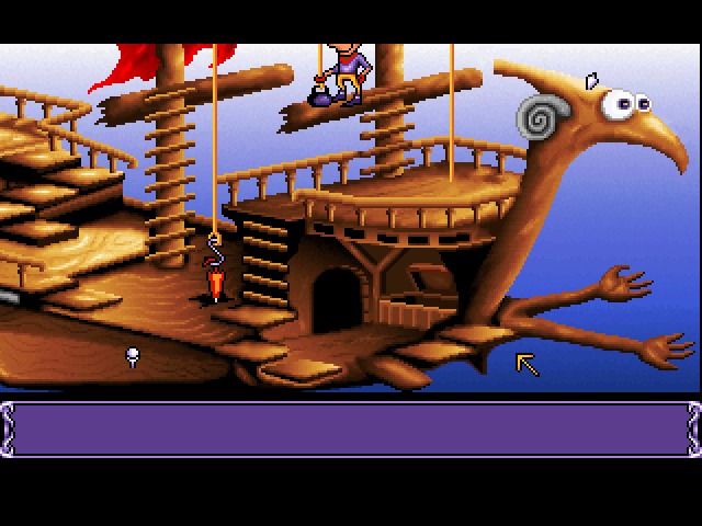 Goblins Quest 3 (Macintosh) screenshot: Unreachable umbrella