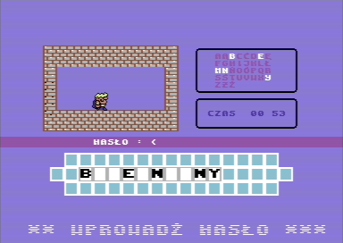 Omnibus (Commodore 64) screenshot: Entering the password