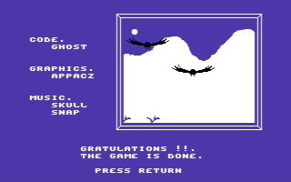 15 Piętnastka (Commodore 64) screenshot: Well done screen