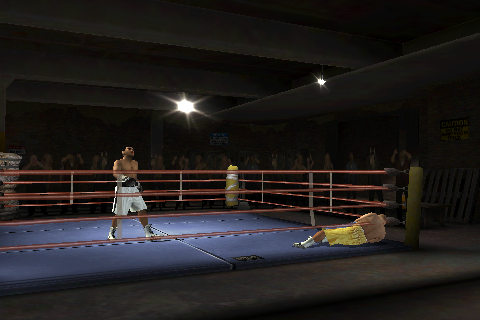 Fight Night Champion (iPhone) screenshot: Knocking the opponent