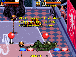 Screenshot of Mutant Fighter (Arcade, 1991) - MobyGames