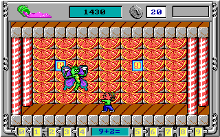 Math Rescue Plus (DOS) screenshot: Level 2
