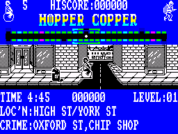 Hopper Copper (ZX Spectrum) screenshot: Crossroads