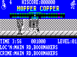Hopper Copper (ZX Spectrum) screenshot: Crime location