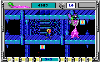 Math Rescue Plus (DOS) screenshot: Level 6