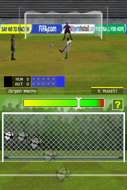 FIFA Soccer 09 (Nintendo DS) screenshot: Penalty shootout