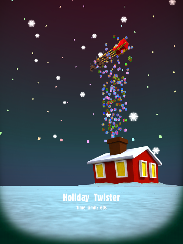 Stair Dismount (iPad) screenshot: The level Holiday Twister