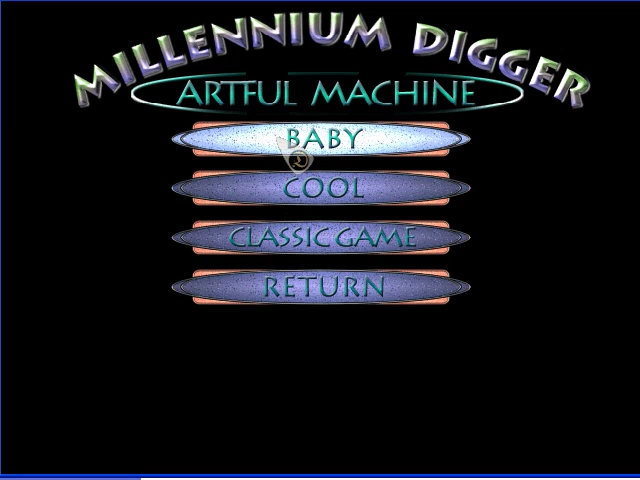 Millennium Digger: The Artful Machine (Windows) screenshot: Select game mode
