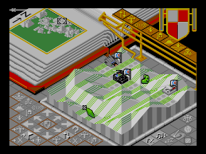Populous / Populous: The Promised Lands (TurboGrafx CD) screenshot: High-tech location