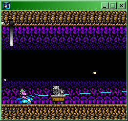 Mega Pony (Windows) screenshot: Generousmare's stage. The beginning of this stage is an autoscrolling level, where you follow whatever is at the end of this fishing rod's line.