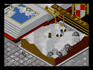 Populous / Populous: The Promised Lands (TurboGrafx CD) screenshot: Snow hills