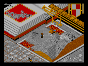 Populous / Populous: The Promised Lands (TurboGrafx CD) screenshot: Scorched earth