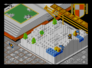 Populous / Populous: The Promised Lands (TurboGrafx CD) screenshot: Lego land