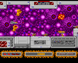 Cortex (Amiga) screenshot: Between alien infants