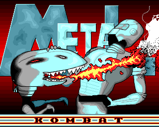 Metal Kombat (Amiga) screenshot: Painted title screen
