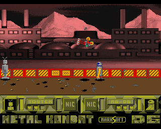 Metal Kombat (Amiga) screenshot: Hostile unit arrived