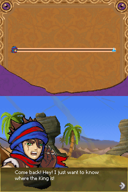 Prince of Persia: The Fallen King (Nintendo DS) screenshot: Game start