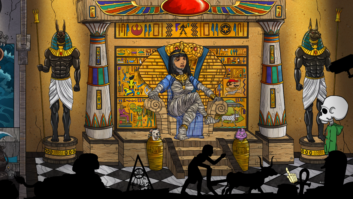 The Wardrobe (Windows) screenshot: The museum - Egyptian exhibit.