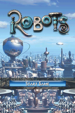 Robots (Nintendo DS) screenshot: Title screen