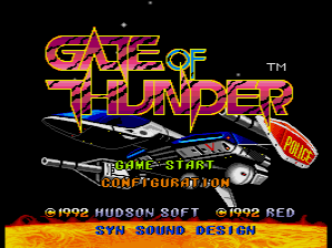 Turbo Duo (included games) (TurboGrafx CD) screenshot: (Gate of Thunder) Title screen