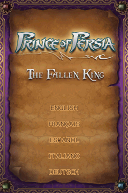 Prince of Persia: The Fallen King (Nintendo DS) screenshot: Title screen