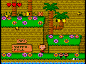 Turbo Duo (included games) (TurboGrafx CD) screenshot: (Bonk's Revenge) Beginning point