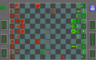 Advanced Laser Chess (Amiga) screenshot: After some moves