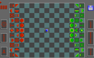 Advanced Laser Chess (Amiga) screenshot: Game start