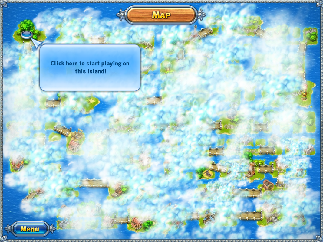 Island Realms (Windows) screenshot: Map