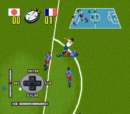 Champions World Class Soccer (SNES) screenshot: View Replay