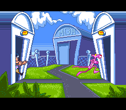 Pink Goes to Hollywood (SNES) screenshot: Cut-scene