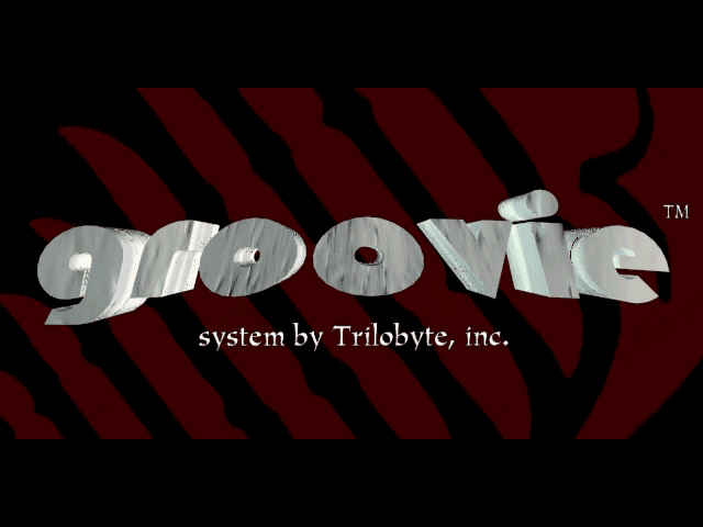 The 11th Hour (DOS) screenshot: The Trilobyte Groovie System logo