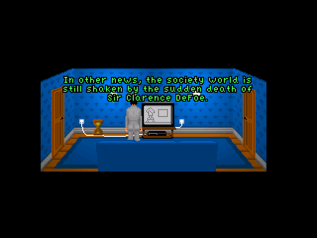 5 Days a Stranger (Windows) screenshot: News about the house you are trying to burglarize