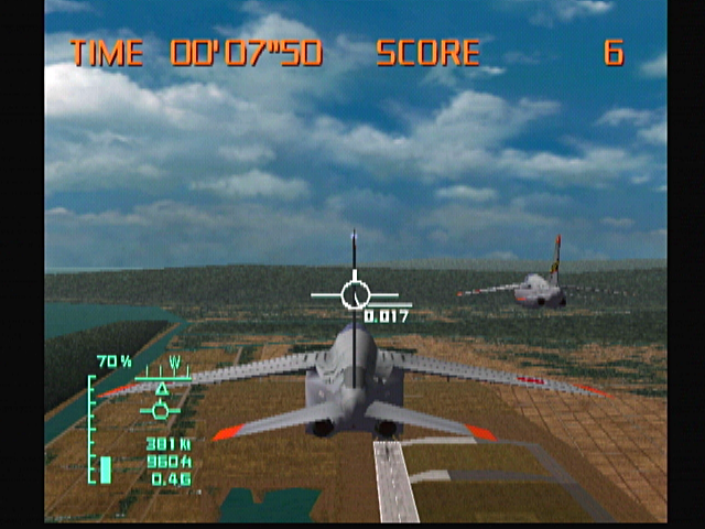 AeroWings (Dreamcast) screenshot: Formation Flying