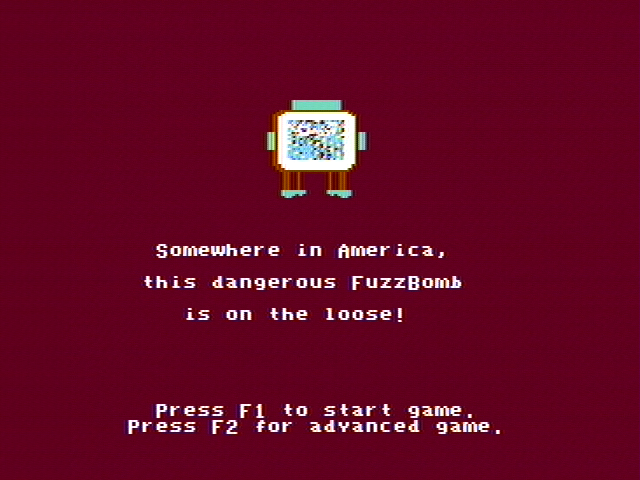 Agent USA (PC Booter) screenshot: Part of the introduction sequence (CGA with Composite monitor)
