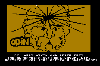Odin (Atari 8-bit) screenshot: Title Screen