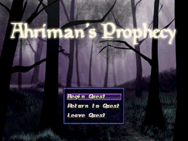 Ahriman's Prophecy (Windows) screenshot: Opening Title
