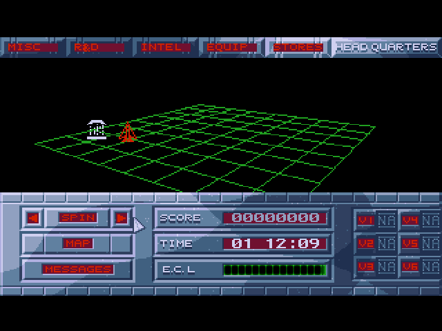 Armour-Geddon (Amiga) screenshot: Map