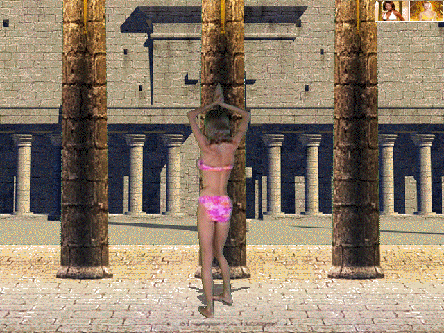 Bikini Karate Babes (Windows) screenshot: Shaking