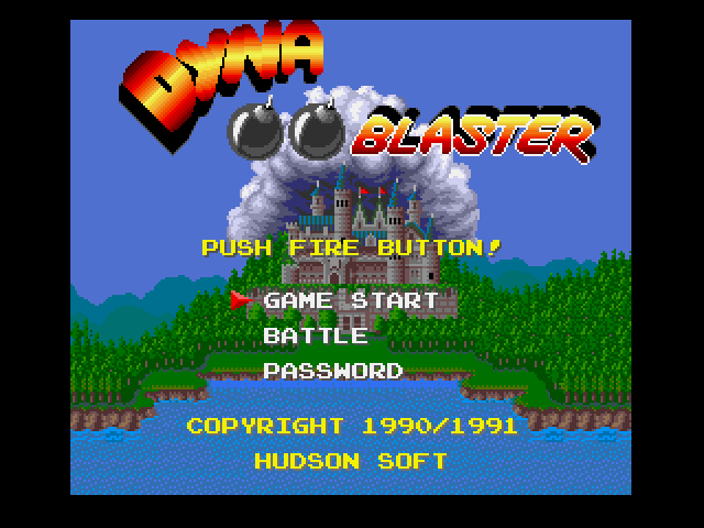 Bomberman (Amiga) screenshot: Title