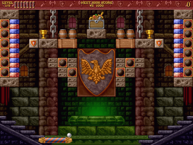 Bricks of Camelot (Windows) screenshot: Begin of Castle Level 1