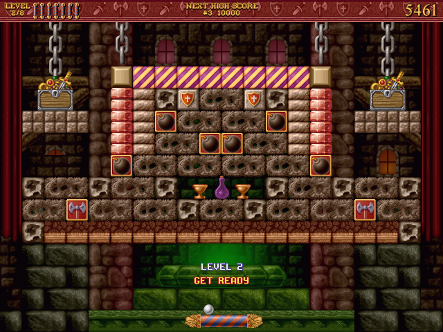 Bricks of Camelot (Windows) screenshot: Cellar Level 2