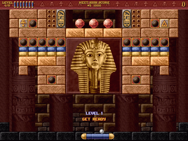 Bricks of Egypt (Windows) screenshot: Level Pack 1 - Level 1